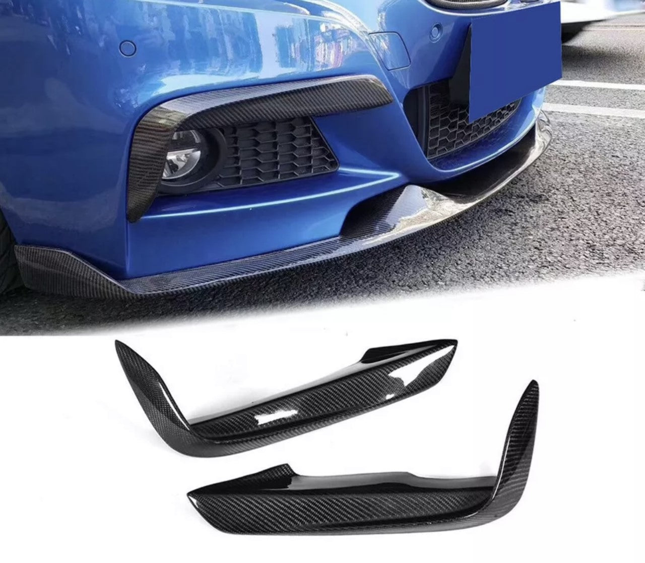 BMW 3 Series F30 F31 - Performance Upper Canards Carbon Look