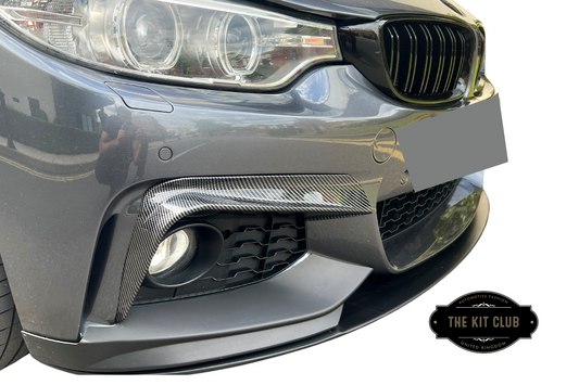 BMW 4 Series F32 F33 F36 - Performance  Upper Canards Carbon Look