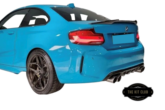 BMW 2 Series F22 F23 F87 - V Style Rear Boot Spoiler Gloss Black