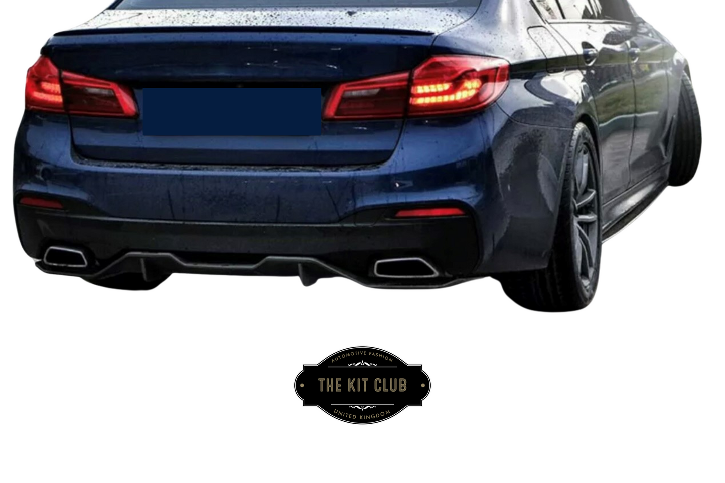 BMW 5 Series G30 G31 - M Performance Style Rear Diffuser Carbon Look