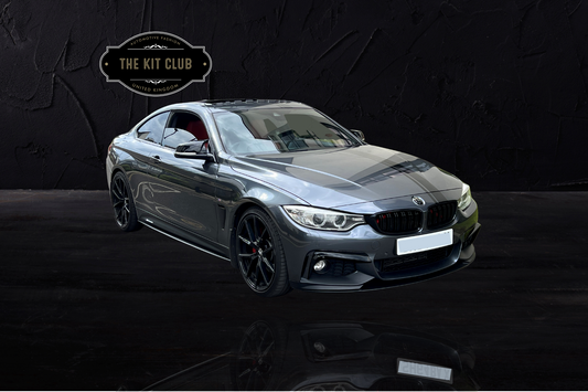 BMW 4 Series F32 F33 F36 - M Performance Style Front Splitter Matte Black