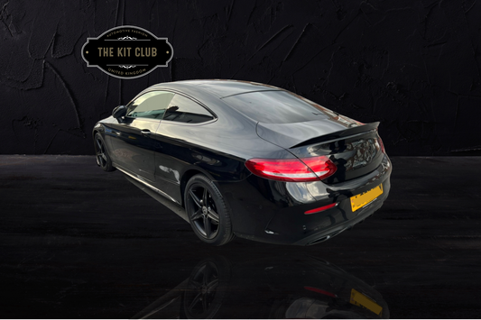 Mercedes C Class Coupe C205 C43-AMG Style Rear High Top Boot Spoiler Gloss Black