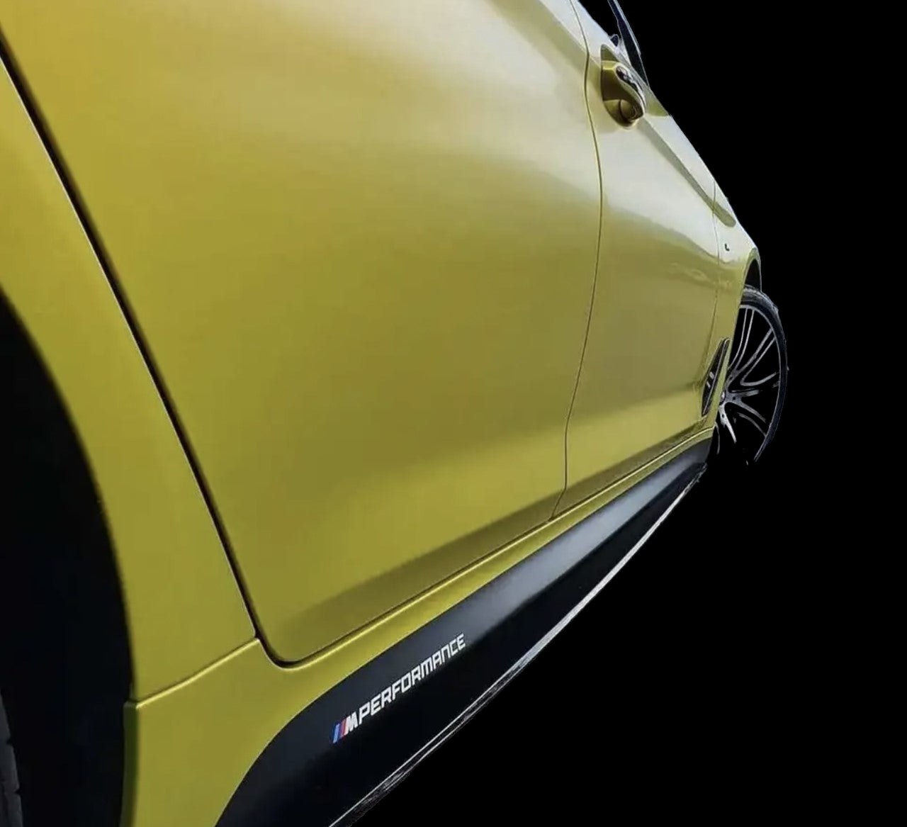 BMW 4 Series F32 F33 F36 - M Performance Style Side Skirt Extensions Gloss Black