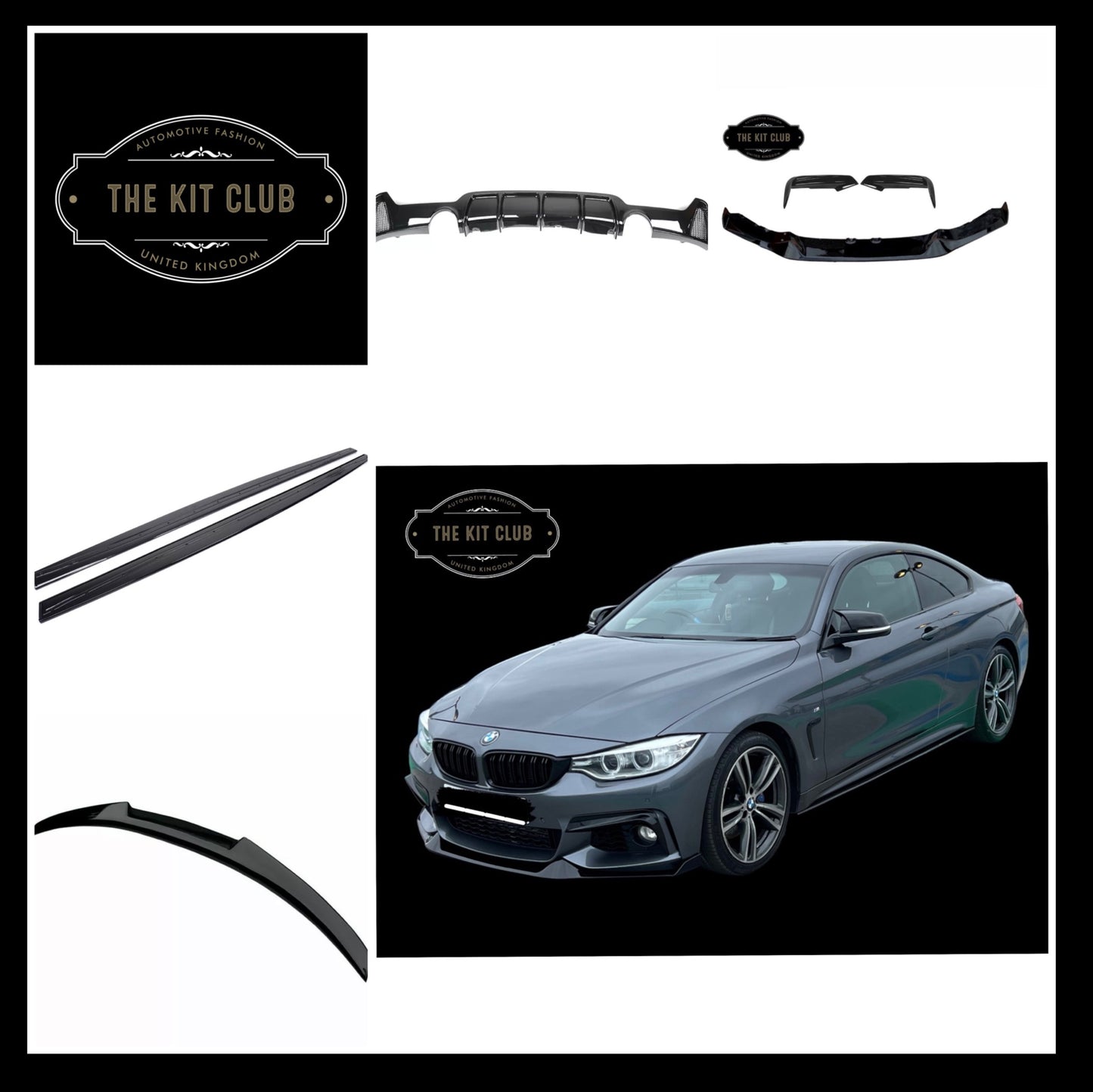 BMW 4 Series F32 Coupe 435i 440i - Edition 22 Package Gloss Black