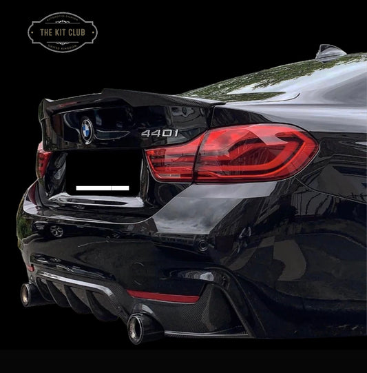 BMW 4 Series F32 F82 - M4 Look V Style Rear Boot Spoiler Carbon Look