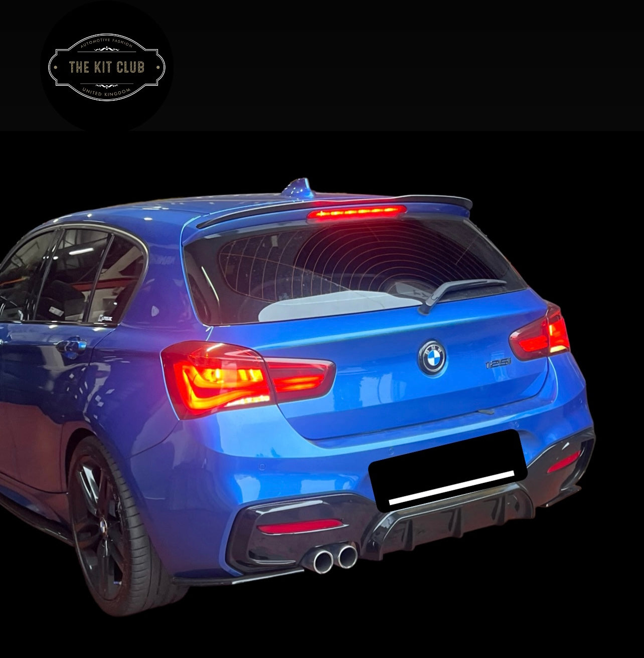 BMW 1 Series F20 F21 LCI Models - M Performance Style Rear Diffuser Gloss Black