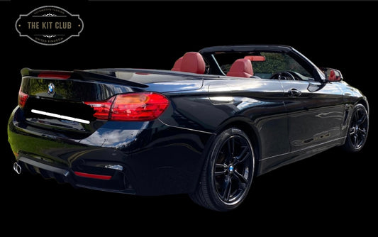 BMW 4 Series F33 F83 - M4 Look V Style Rear Boot Spoiler Gloss Black