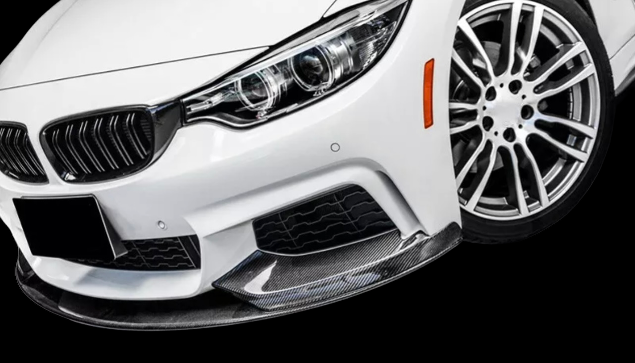 BMW 4 Series F32 F33 F36 - M Performance Style Front Splitter Carbon Look