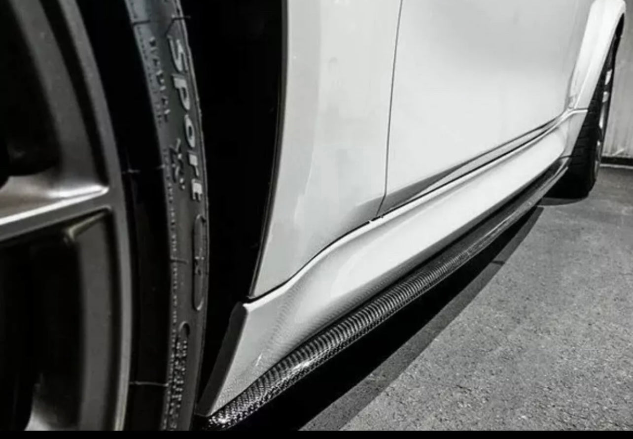 BMW 1 Series F20 F21 - M Performance Style Side Skirt Extensions Carbon Look